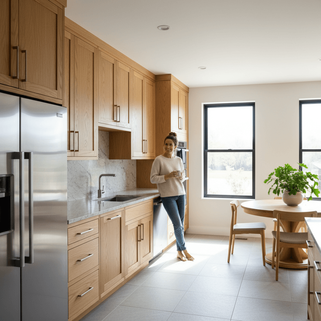 Full kitchen renovation with custom built-in cabinetry in Woodland Park